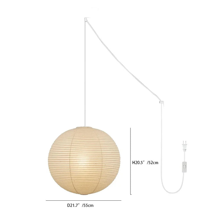 Akari A Round Swag Light