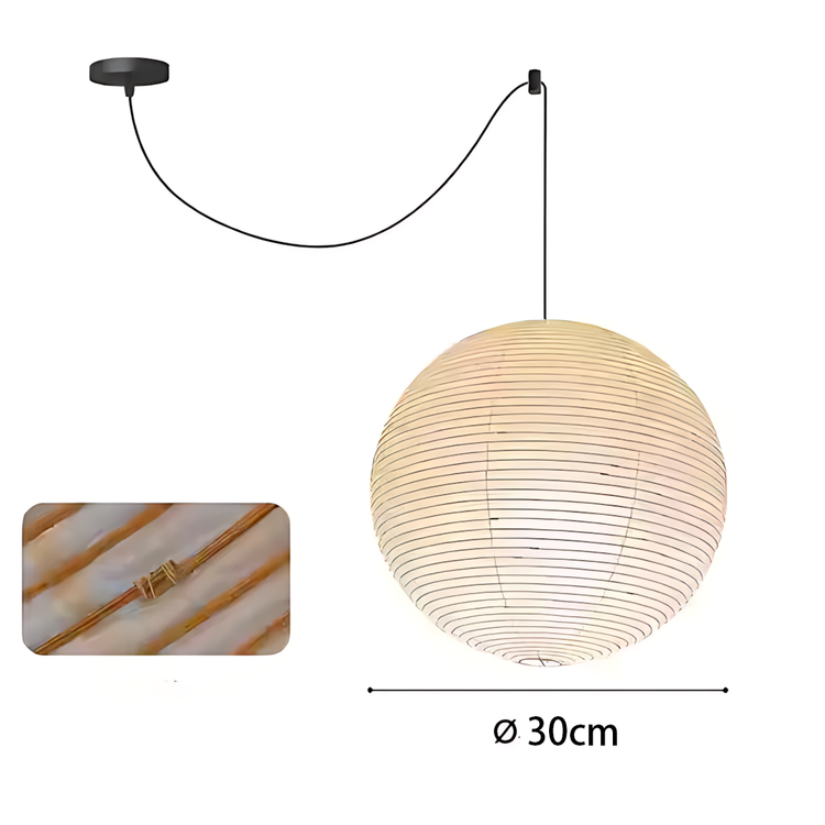 Akari 45A Washi Paper Round Series Pendant Lamp