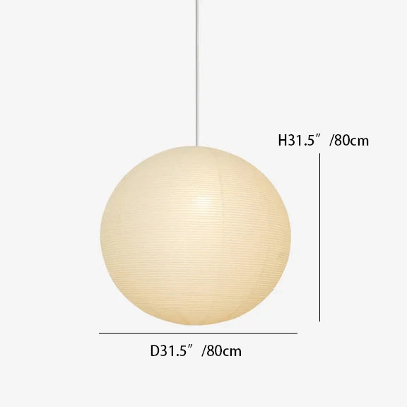 Washi Paper Round Series Pendant Lamp