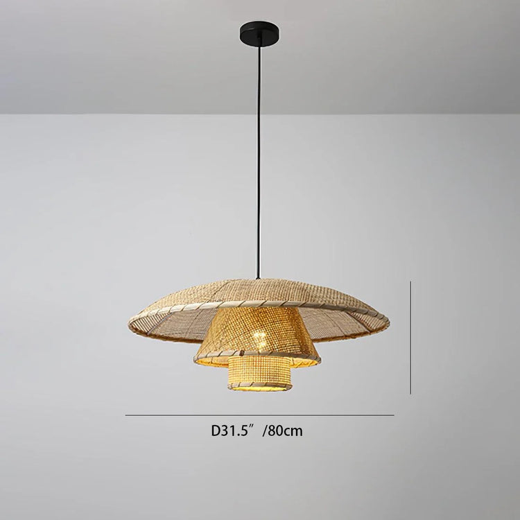 Hat Weave Rattan Pendant Lamp