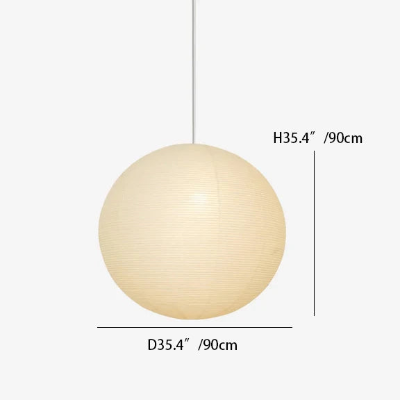 Washi Paper Round Series Pendant Lamp