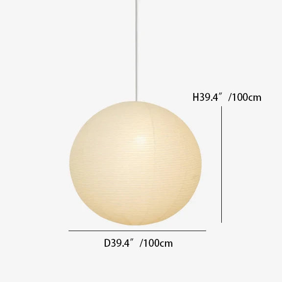 Washi Paper Round Series Pendant Lamp