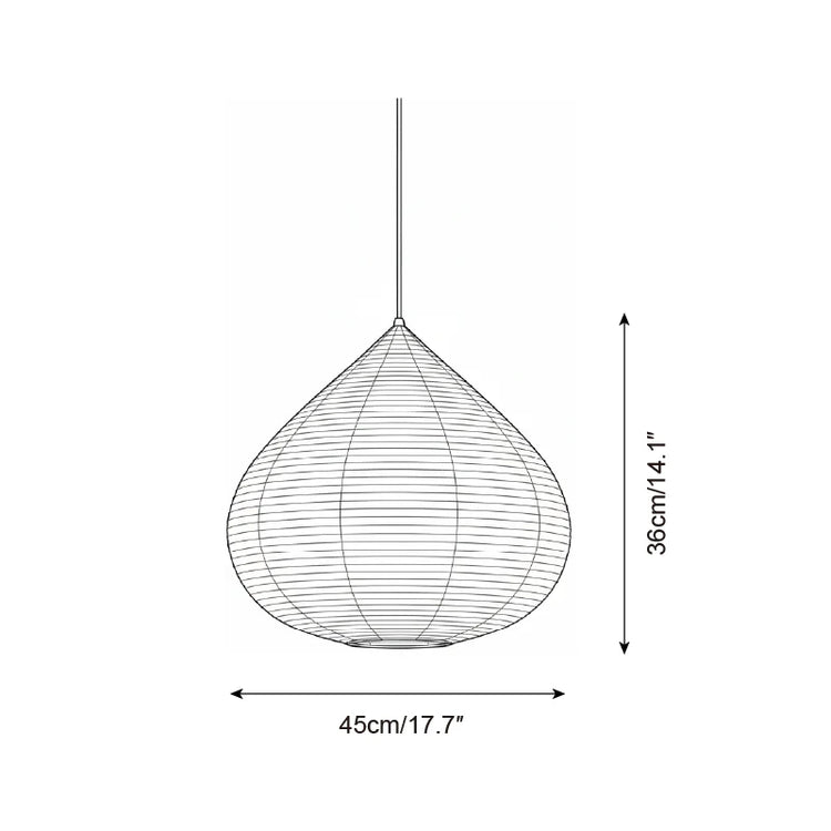 Akari K5 Chestnut Pendant Lamp