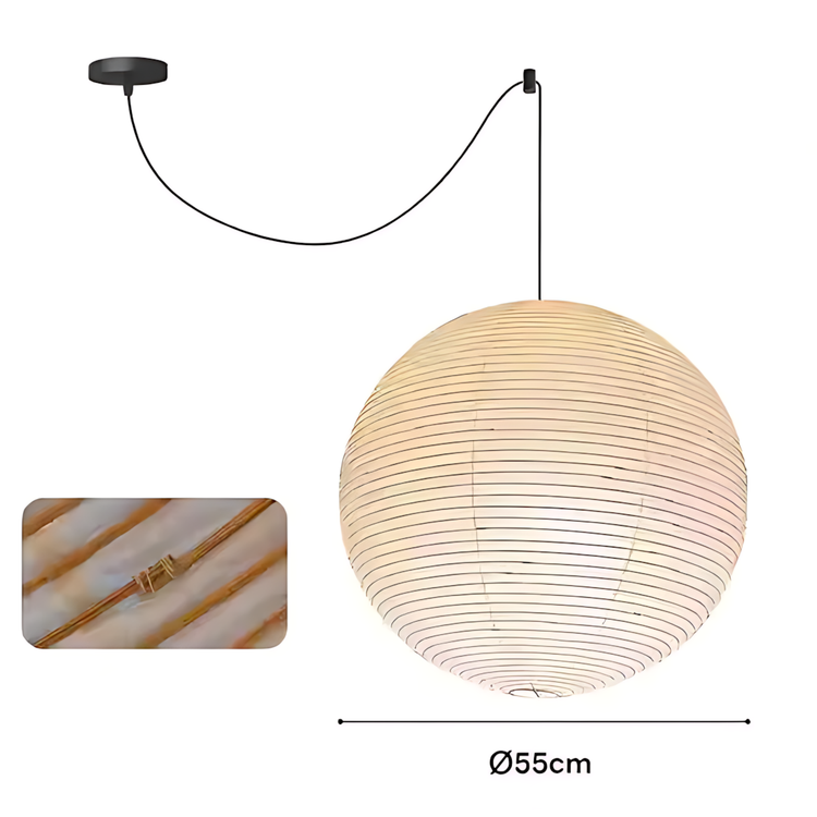 Akari 45A Washi Paper Round Series Pendant Lamp
