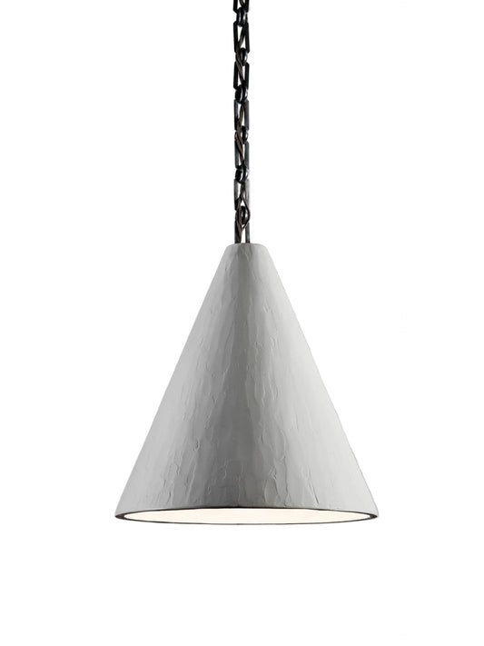 PLASTER CONE HANGING LIGHT