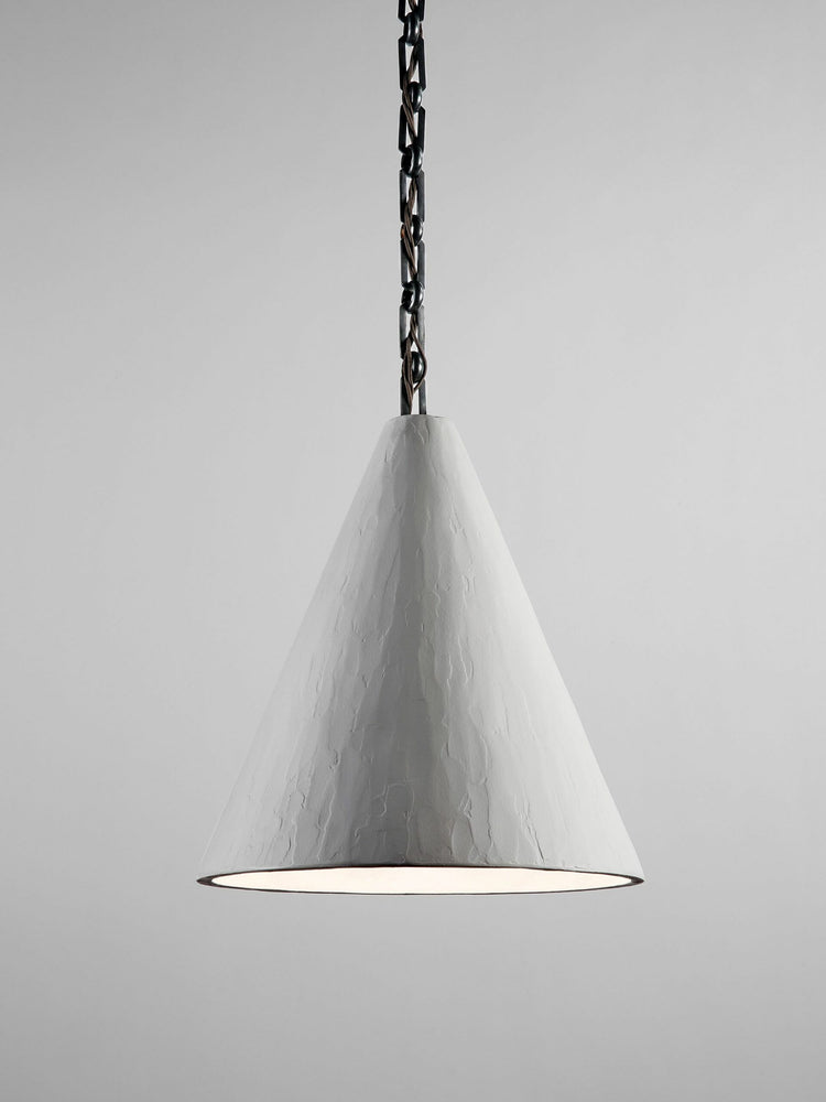 PLASTER CONE HANGING LIGHT