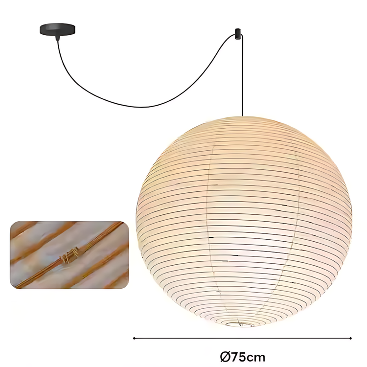 Akari 45A Washi Paper Round Series Pendant Lamp