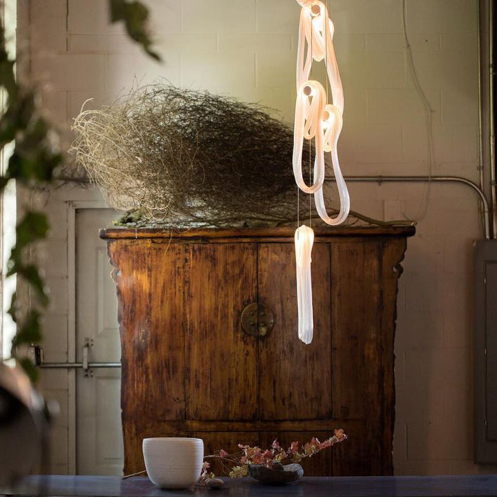 Folding Microfilaments Pendants light