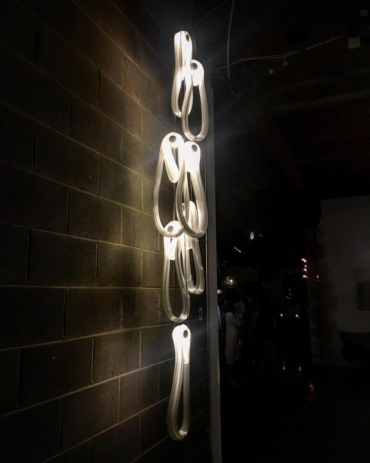 Folding Microfilaments Pendants light