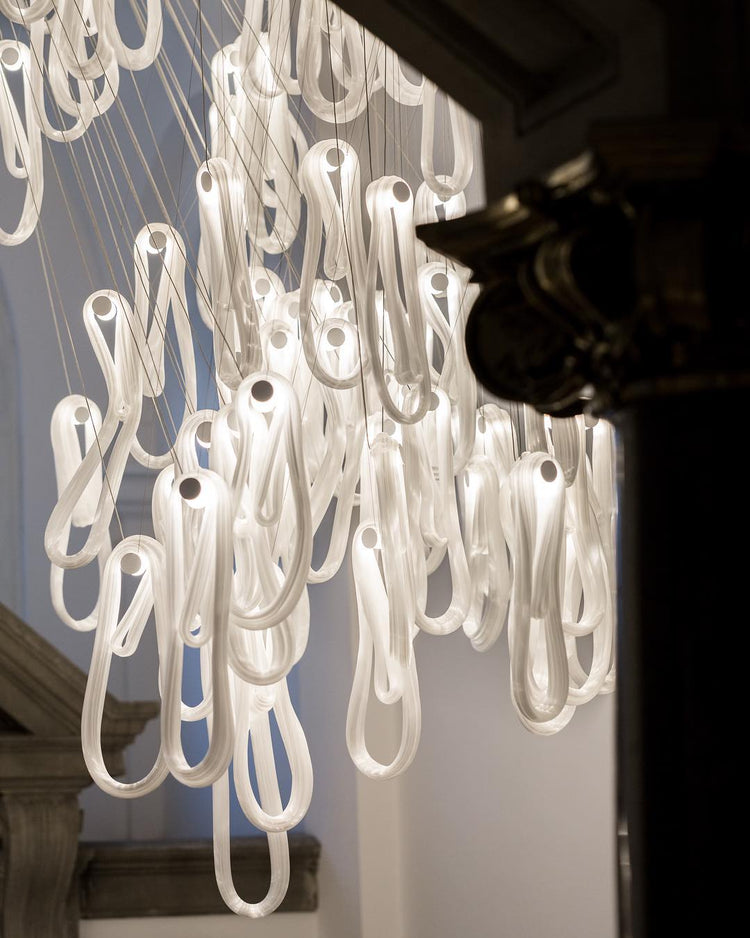 Folding Microfilaments Pendants light