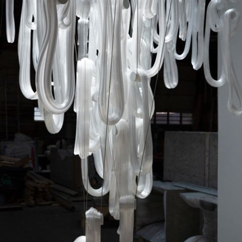 Folding Microfilaments Pendants light