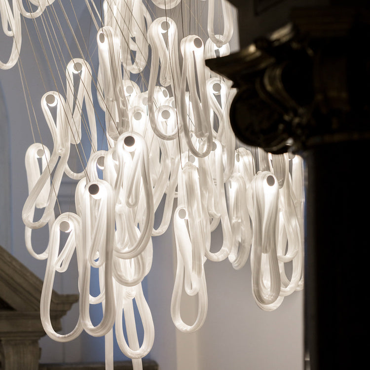 Folding Microfilaments Pendants light