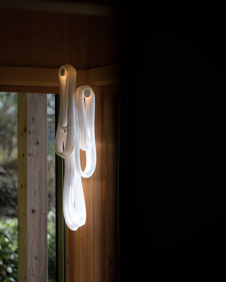 Folding Microfilaments Pendants light