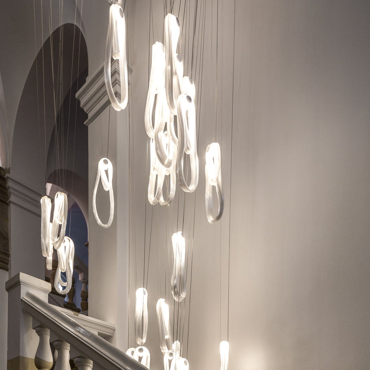 Folding Microfilaments Pendants light