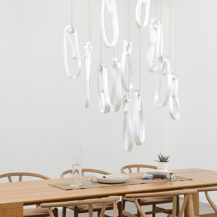Folding Microfilaments Pendants light