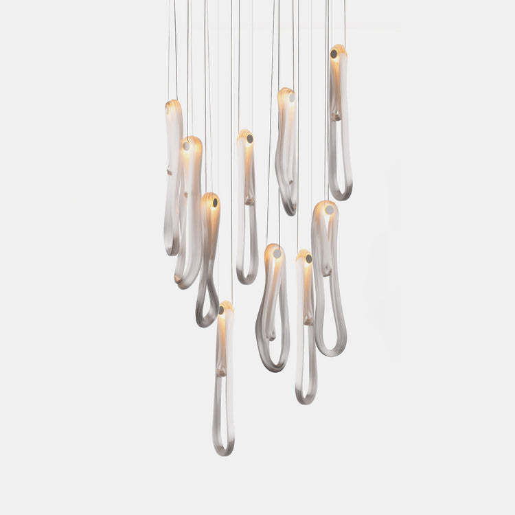 Folding Microfilaments Pendants light