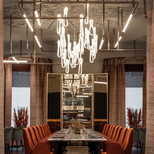 Folding Microfilaments Pendants light