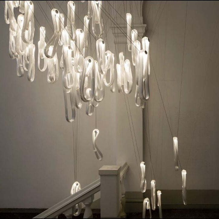 Folding Microfilaments Pendants light