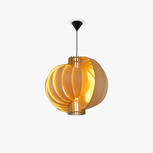 Harajuku Wooden Lantern Pendant Lamp
