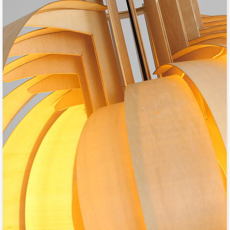 Harajuku Wooden Lantern Pendant Lamp