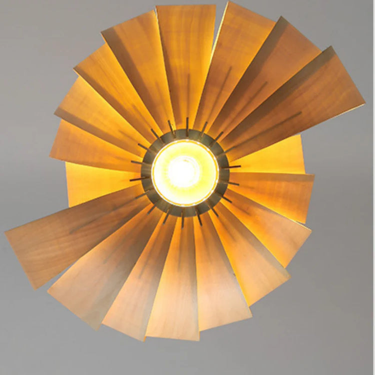 Harajuku Wooden Lantern Pendant Lamp