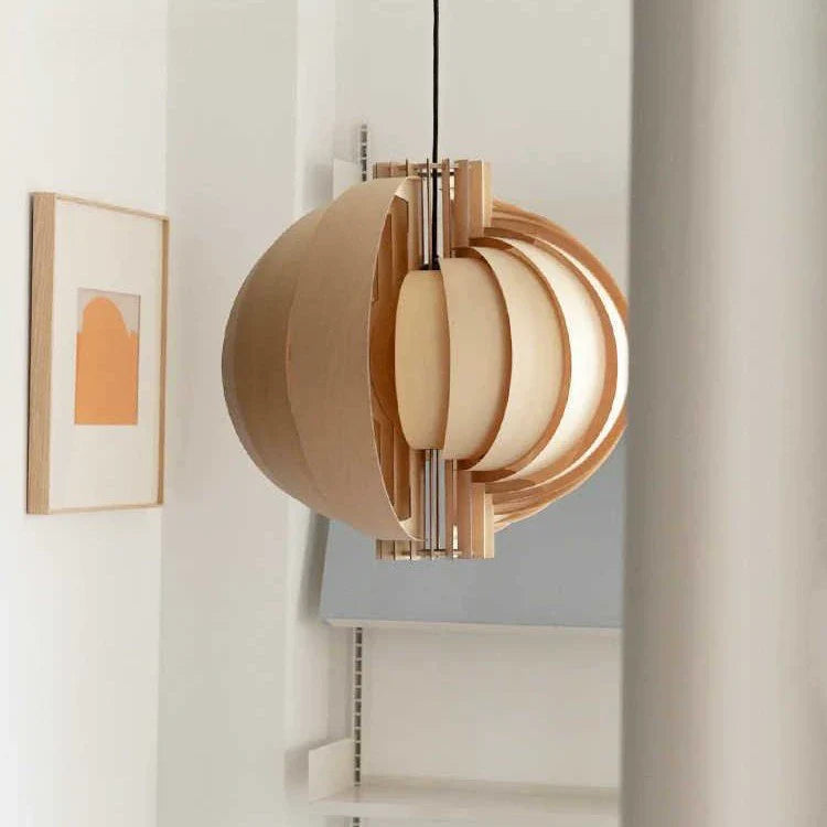 Harajuku Wooden Lantern Pendant Lamp