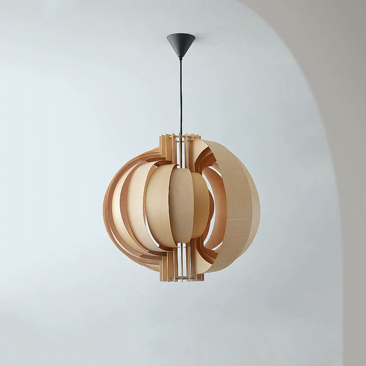 Harajuku Wooden Lantern Pendant Lamp