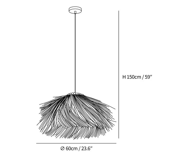 Hues Wicker Pendant Lamp