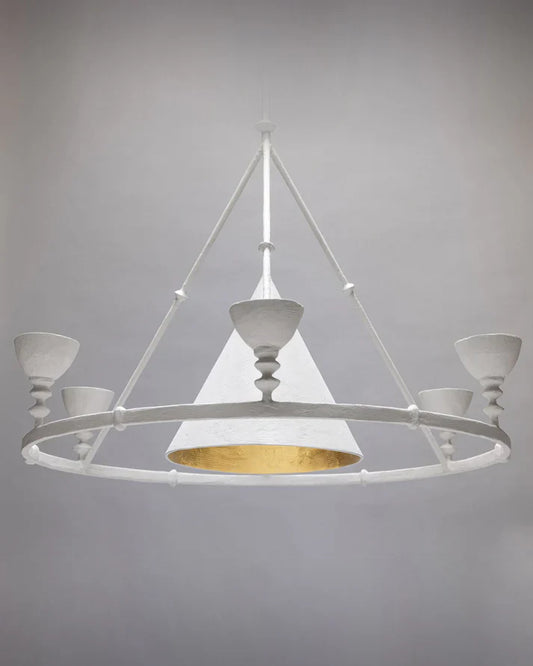 Olympia Chandelier - White Plaster
