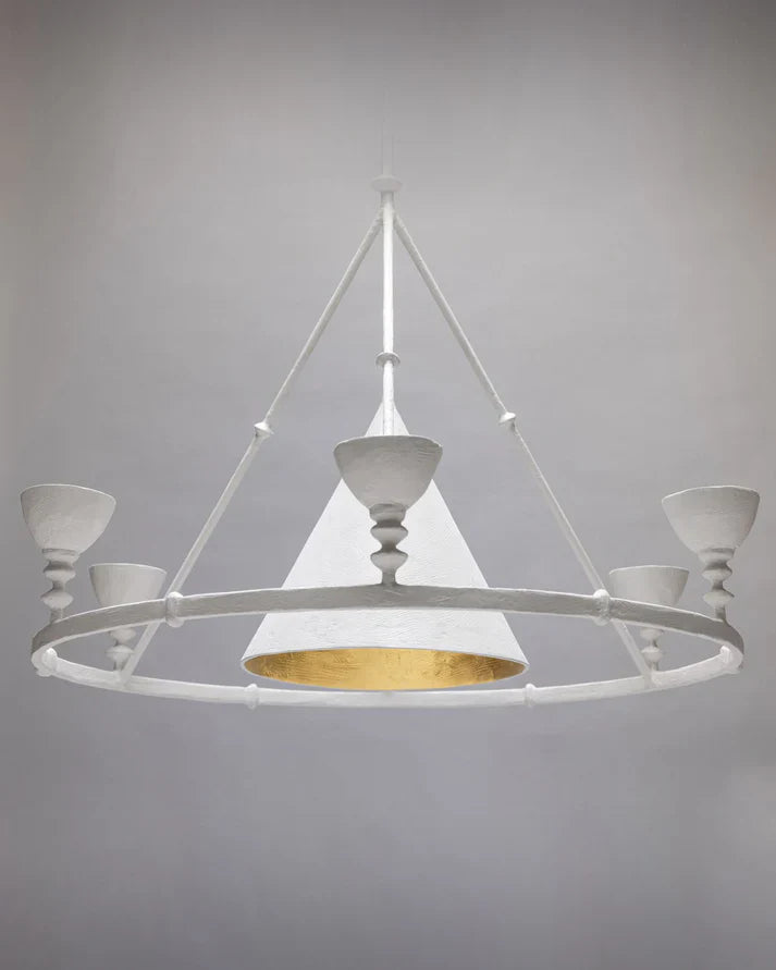 Olympia Chandelier - White Plaster
