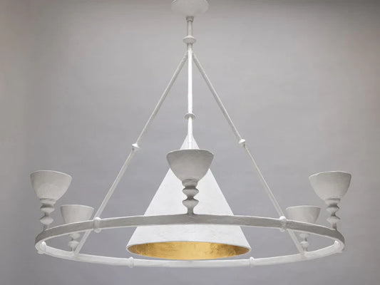 Olympia Chandelier - White Plaster