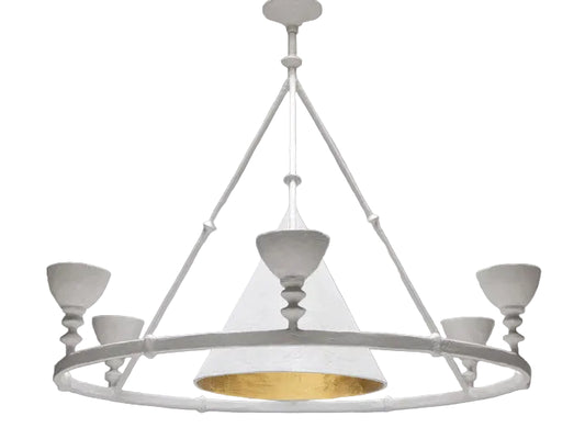Olympia Chandelier - White Plaster