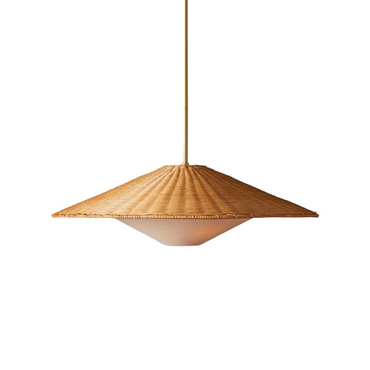 Rattan Hat Pendant Light