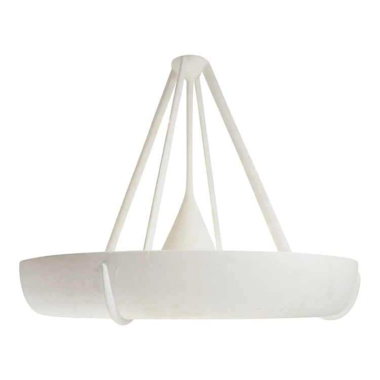 Bespoke Sculptural Plaster Light Fixture in the Jean-Michel Frank Manner