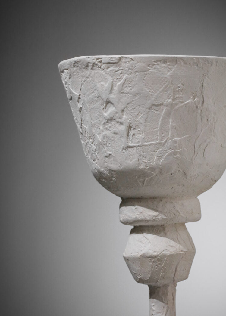 paire d’appliques en plâtre moderne dans le style de jean michel frank et diego giacometti