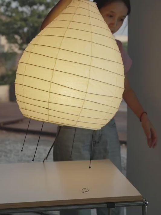 Washi Paper Lantern Table Lamp