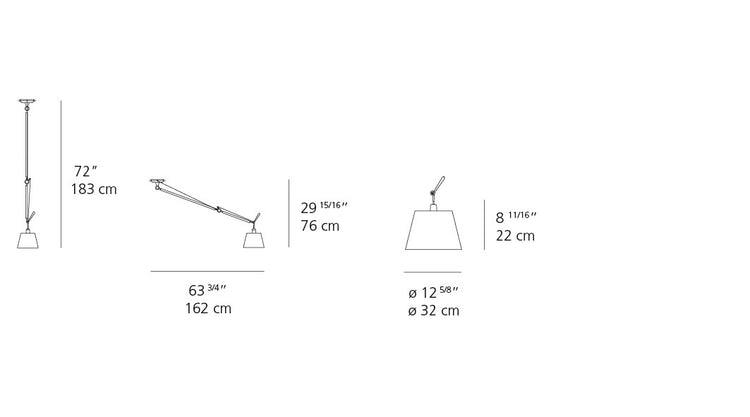 Tolomeo Shade Off Center Suspension