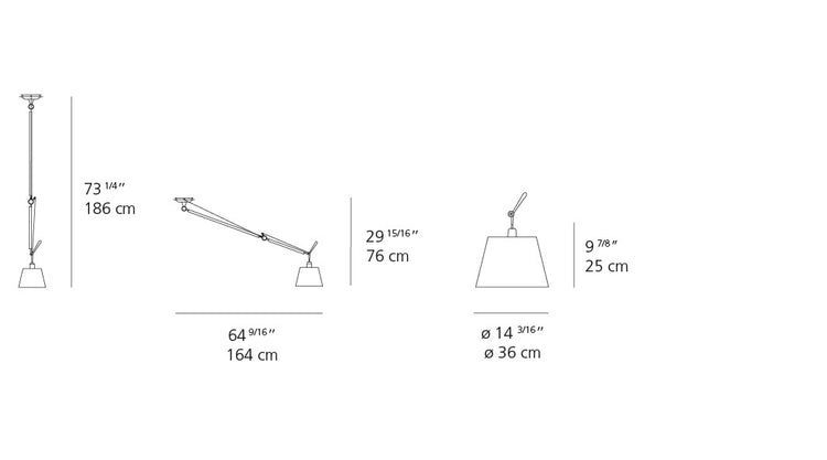 Tolomeo Shade Off Center Suspension